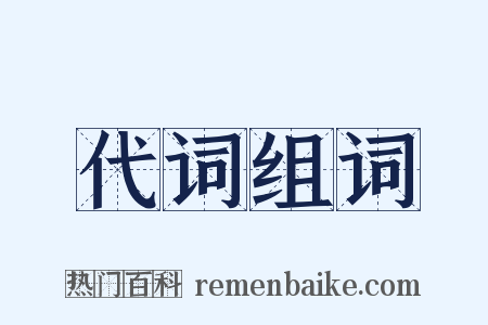 代词组词是什么意思的图片